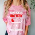 Low Social Battery Need Recharge Introvert Self-Care Comfort Color Blast T-Shirt Clay Low Social Battery Need Recharge Introvert Self-Care Comfort Color Blast T-Shirt Clay