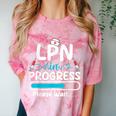LPN In Progress Loading Future Nurse Graduation Lover Comfort Color Blast T-Shirt Clay