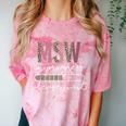 Master Social Worker MSW Graduation Social Work Student Comfort Color Blast T-Shirt Clay