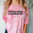 Masters Degree I Leveled Up Graduation T-Shirt Comfort Color Blast T-Shirt Clay