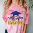 Masters Degree Proud Dad Graduation Shirt MBA Social Work Comfort Color Blast T-Shirt Clay
