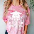 Master's Degree Survivor College Graduation Comfort Color Blast T-Shirt Clay