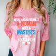 Masters In Education Degree Graduation Women MeD Comfort Color Blast T-Shirt Clay