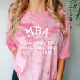 MBA Graduation For Him Her Masters Degree Graduate Comfort Color Blast T-Shirt Clay