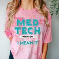 Med Tech Medical Technician Gag Lab Graduation Premium Comfort Color Blast T-Shirt Clay