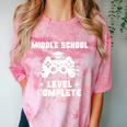 Middle School Level Complete Video Gamer Graduation Comfort Color Blast T-Shirt Clay