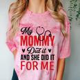 My Mommy Did It And She Did It For Me Nurse Graduation Mom Comfort Color Blast T-Shirt Clay