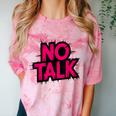 No Small Talk Zone – Introvert Quote Comfort Color Blast T-Shirt Clay