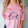 Nostalgia 80s 90s Retro Style Graphics Rose Pink Flower Comfort Color Blast T-Shirt Clay