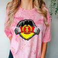 Nostalgia Chest Flag GDR Comfort Color Blast T-Shirt Clay