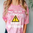 Not At All Friendly Do Not Approach Introvert Warning Comfort Color Blast T-Shirt Clay