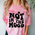 Not In The Mood Anti Social Introvert Sarcastic Retro Comfort Color Blast T-Shirt Clay