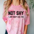 Not Shy I Just Don't Like You Introverting Comfort Color Blast T-Shirt Clay