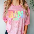 Nurse Graduation Shirt RN Est 2018 Rainbow Tshirt Comfort Color Blast T-Shirt Clay