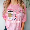 Nurse Life Graphic Nursing School Graduation Comfort Color Blast T-Shirt Clay