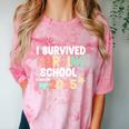 Nurse I Survived Nursing School Class Of 2025 Graduation Comfort Color Blast T-Shirt Clay