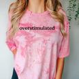 Overstimulated Introvert Social Anxiety Humor Slogan Premium Tri-Blend Comfort Color Blast T-Shirt Clay
