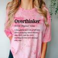 Overthinker Definition Anxiety Introvert Personality Premium Tri-Blend Comfort Color Blast T-Shirt Clay