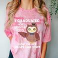 Owl Elementary Graduation Shirt-6th Grade Graduation Comfort Color Blast T-Shirt Clay