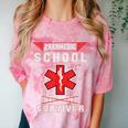 Paramedic School Graduation Shirt Survivor Comfort Color Blast T-Shirt Clay