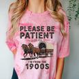 Be Patient With Me I'm From The 1900s Horse-Drawn Wagon Comfort Color Blast T-Shirt Clay
