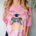 I Paused My Game To Graduate Class Of 2023 Gamer Graduation Comfort Color Blast T-Shirt Clay