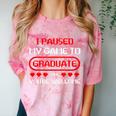 I Paused My Game To Graduate Graduation Comfort Color Blast T-Shirt Clay