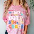 Peace Out 5th Grade Fifth Grade Graduation T-Shirt Comfort Color Blast T-Shirt Clay