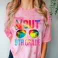 Peace Out 5th Grade Tie Dye Graduation Last Day Of School Comfort Color Blast T-Shirt Clay