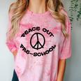 Peace Out Preschool T Shirt For School Graduation Comfort Color Blast T-Shirt Clay