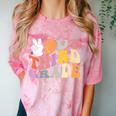 Peace Out Third 3rd Grade Graduation Graduate Class Of 2025 Comfort Color Blast T-Shirt Clay