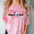 Peanuts Graduation Peace Out Snoopy Woodstock Comfort Color Blast T-Shirt Clay