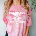 Pharmacy Tech Graduation T Shirt Student Est 2018 Comfort Color Blast T-Shirt Clay