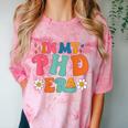 In My Phd Era Groovy Phd Graduation Future Doctor Comfort Color Blast T-Shirt Clay