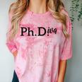 PhD Graduation Women Doctorate Degree PhDiva Comfort Color Blast T-Shirt Clay