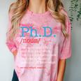 PhD PHD Student Definition Sarcastic Graduation Comfort Color Blast T-Shirt Clay