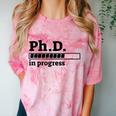 PhD In Progress Graduation Progress Bar Shirt Comfort Color Blast T-Shirt Clay