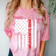 PhD Survivor Graduation American Flag Shirt Degree Tee Women Kids Men Comfort Color Blast T-Shirt Clay