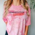 PhD Thesis Defense Graphic Doctoral Graduation Comfort Color Blast T-Shirt Clay