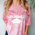 PhinisheD PhD Graduation Doctor Of Philosophy Comfort Color Blast T-Shirt Clay