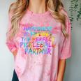 Pickleball Saying Introvert Pickleball Game Partner Comfort Color Blast T-Shirt Clay