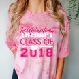 Pink Respiratory Therapist Class Of 2018 Graduation T Shirt Comfort Color Blast T-Shirt Clay