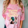 Please Chew Quieter Introvert Duck Lover Comfort Color Blast T-Shirt Clay Please Chew Quieter Introvert Duck Lover Comfort Color Blast T-Shirt Clay