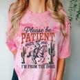 Please Be Patient I'm From The 1900s Cowboy Skeleton Comfort Color Blast T-Shirt Clay