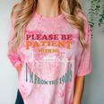Please Be Patient With Me I'm From The 1900s Heart Beat Comfort Color Blast T-Shirt Clay