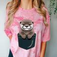 Pocket Otter Lover Introvert Cute Animal Fun Surprise Comfort Color Blast T-Shirt Clay Pocket Otter Lover Introvert Cute Animal Fun Surprise Comfort Color Blast T-Shirt Clay