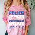 Police Officer Saying Academy Graduation Women Men Comfort Color Blast T-Shirt Clay