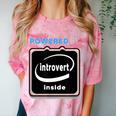 Powered By Introvert Inside Embrace Your Quiet Strength Comfort Color Blast T-Shirt Clay