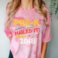 Pre-K Nailed It Class Of 2018 Graduation Comfort Color Blast T-Shirt Clay