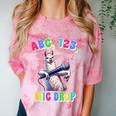 Preschool Graduate Shirt ABC 123 Mic Drop Llama Graduation Comfort Color Blast T-Shirt Clay